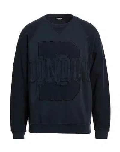 Dondup Man Sweatshirt Midnight Blue Size M Cotton