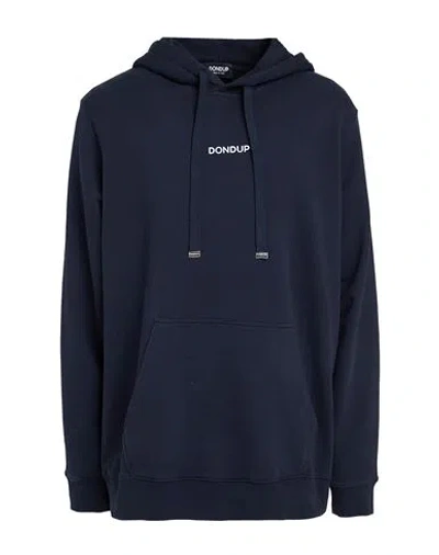 Dondup Man Sweatshirt Midnight Blue Size Xl Cotton, Elastane