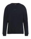 Dondup Man Sweatshirt Midnight Blue Size Xxl Cotton, Elastane