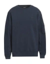 Dondup Man Sweatshirt Midnight Blue Size Xxl Cotton, Polyamide, Elastane