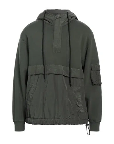 Dondup Man Sweatshirt Military Green Size L Cotton