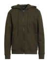 Dondup Man Sweatshirt Military Green Size L Cotton