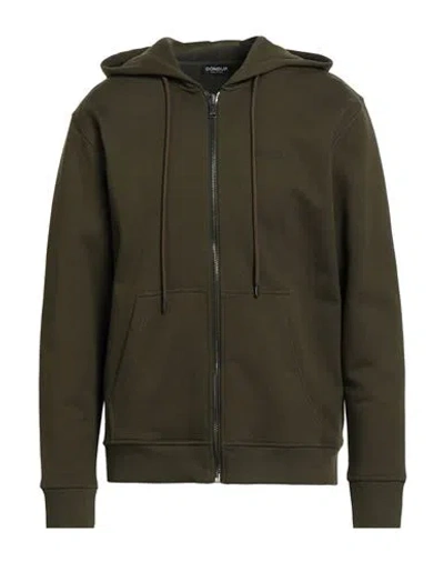Dondup Man Sweatshirt Military Green Size L Cotton