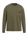 Dondup Man Sweatshirt Military Green Size L Cotton