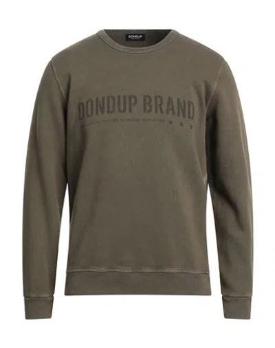 Dondup Man Sweatshirt Military Green Size Xxl Cotton