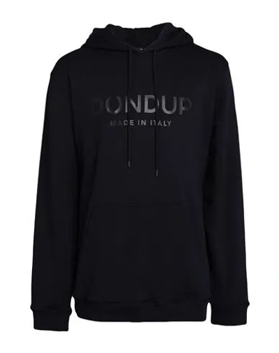 Dondup Man Sweatshirt Navy Size Xl Cotton, Elastane In Navy Blue
