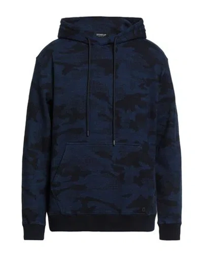 Dondup Man Sweatshirt Navy Size L Cotton, Polyester, Elastane In Blue