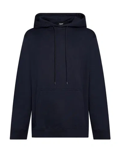 Dondup Man Sweatshirt Navy Size Xl Cotton, Elastane In Blue