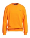 Dondup Man Sweatshirt Orange Size M Cotton, Elastane In Orange