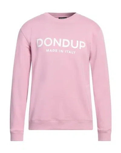Dondup Man Sweatshirt Pink Size M Cotton, Elastane