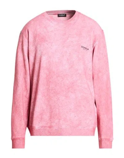 Dondup Man Sweatshirt Pink Size L Cotton, Elastane