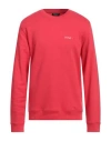 Dondup Man Sweatshirt Red Size L Cotton In Red