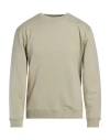 Dondup Man Sweatshirt Sage Green Size M Cotton In Gray