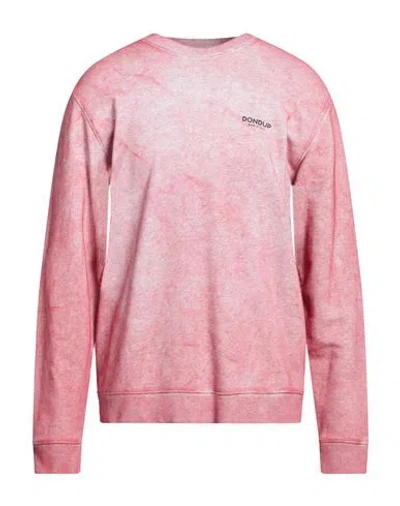 Dondup Man Sweatshirt Salmon Pink Size M Cotton