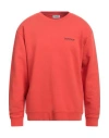Dondup Man Sweatshirt Tomato Red Size Xl Cotton, Elastane