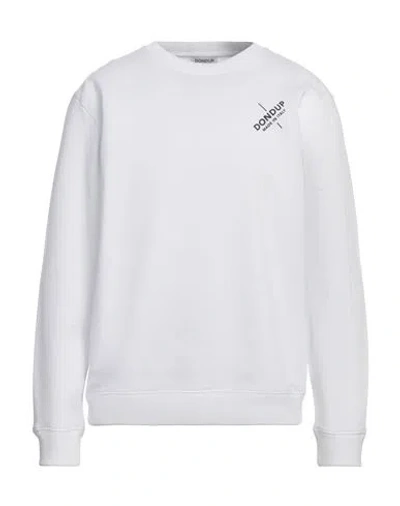 Dondup Man Sweatshirt White Size L Cotton
