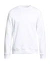 Dondup Man Sweatshirt White Size L Cotton, Elastane In White