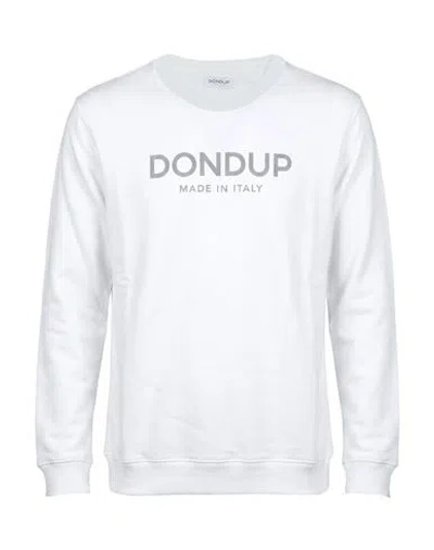 Dondup Man Sweatshirt White Size Xl Cotton