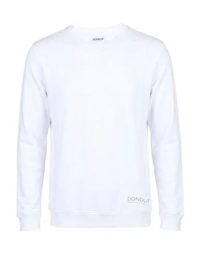 Dondup Man Sweatshirt White Size Xl Cotton
