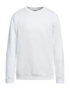 Dondup Man Sweatshirt White Size L Cotton, Elastane