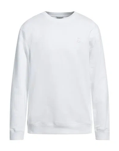 Dondup Man Sweatshirt White Size L Cotton, Elastane