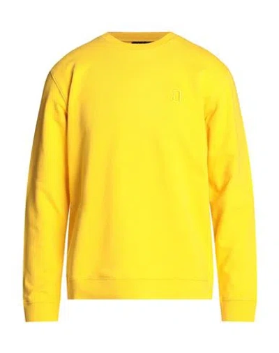 Dondup Man Sweatshirt Yellow Size L Cotton, Elastane