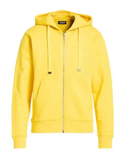 Dondup Man Sweatshirt Yellow Size S Cotton