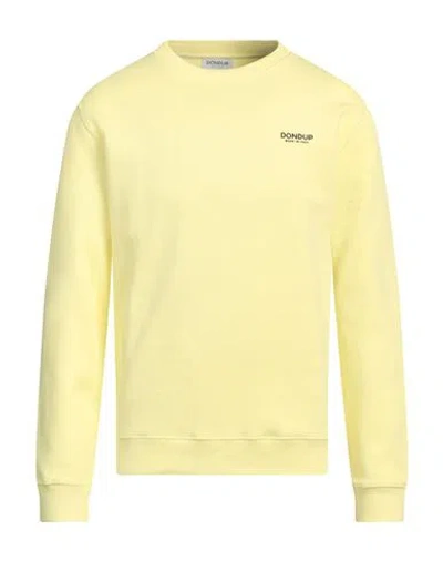 Dondup Man Sweatshirt Yellow Size S Cotton, Elastane