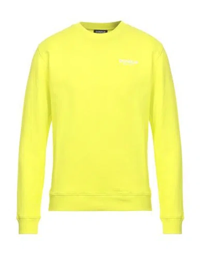 Dondup Man Sweatshirt Yellow Size S Cotton, Elastane In Gold