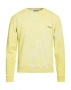 Dondup Man Sweatshirt Yellow Size S Cotton, Elastane