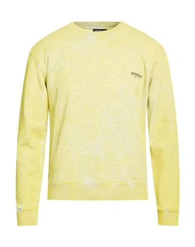Dondup Man Sweatshirt Yellow Size S Cotton, Elastane