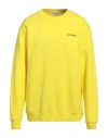 Dondup Man Sweatshirt Yellow Size Xl Cotton, Elastane