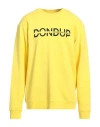 Dondup Man Sweatshirt Yellow Size Xl Cotton, Elastane