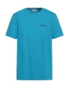 Dondup Man T-shirt Azure Size Xl Cotton In Blue