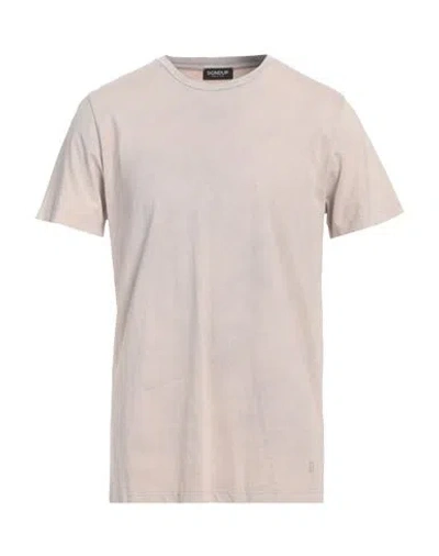 Dondup Man T-shirt Beige Size L Cotton