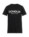 Dondup Man T-shirt Black Size L Cotton In Black