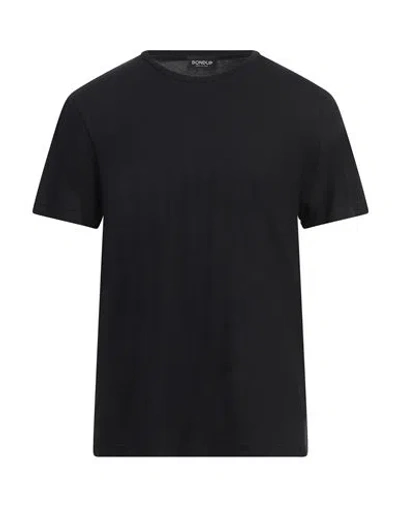 Dondup Man T-shirt Black Size Xxl Cotton In Gray