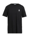 Dondup Man T-shirt Black Size S Cotton In Black