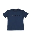 Dondup Man T-shirt Blue Size 12 Cotton, Elastane In Blue