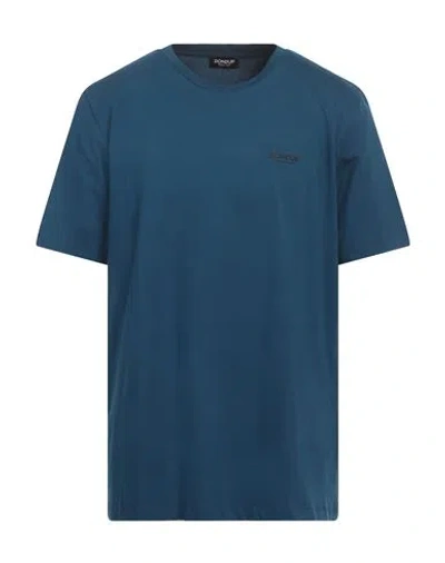 Dondup Man T-shirt Blue Size Xl Cotton In Blue