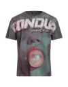 Dondup Man T-shirt Grey Size L Cotton In Multi