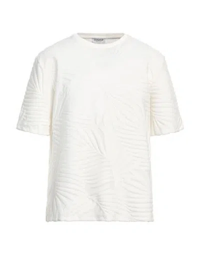 Dondup Man T-shirt Ivory Size L Polyamide, Elastane In White