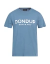 Dondup Man T-shirt Light Blue Size L Cotton
