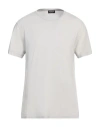 Dondup Man T-shirt Light Grey Size L Cotton