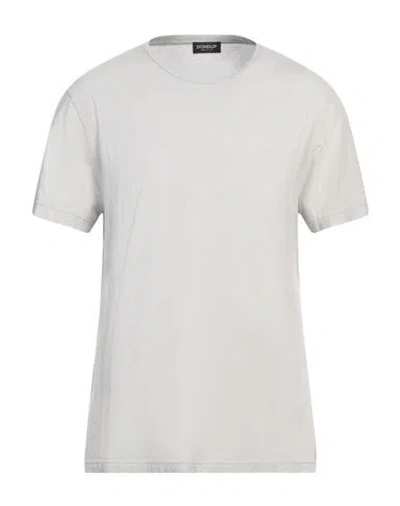 Dondup Man T-shirt Light Grey Size L Cotton