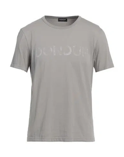 Dondup Man T-shirt Light Grey Size L Cotton