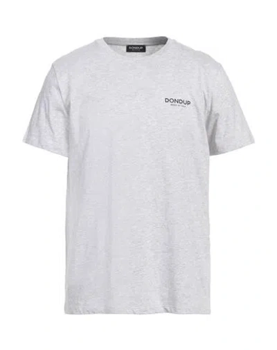 Dondup Man T-shirt Light Grey Size M Cotton