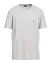Dondup Man T-shirt Light Grey Size Xxl Cotton In Grey
