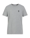 Dondup Man T-shirt Light Grey Size M Cotton In Gray
