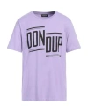 Dondup Man T-shirt Lilac Size Xxl Cotton In Purple